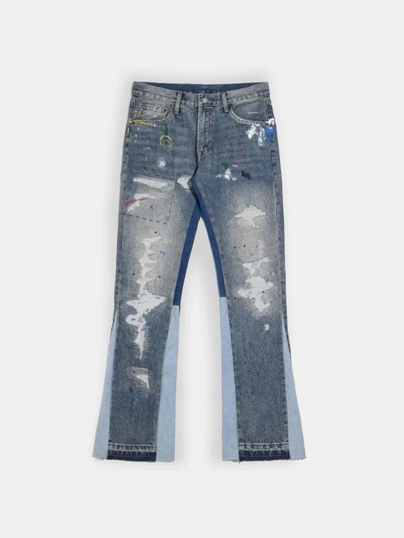 Flare Jeans Paint Effect - 20232