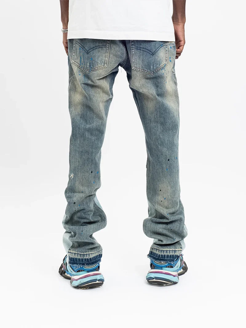 Flare Jeans Paint Effect - 20232